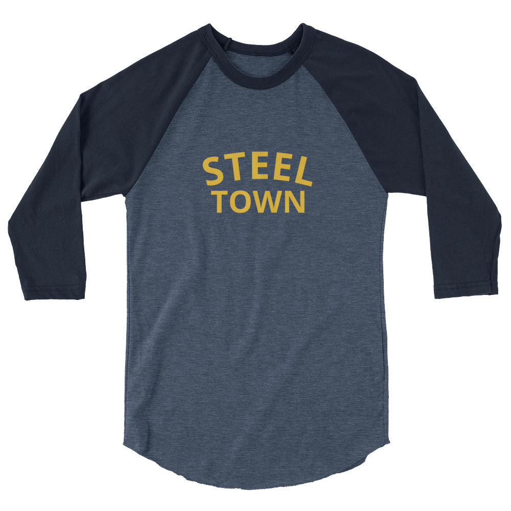 STEEL TOWN LOGO 3/4 sleeve raglan shirt