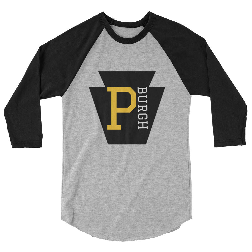 P-BURGH KEYSTONE 3/4 sleeve raglan shirt