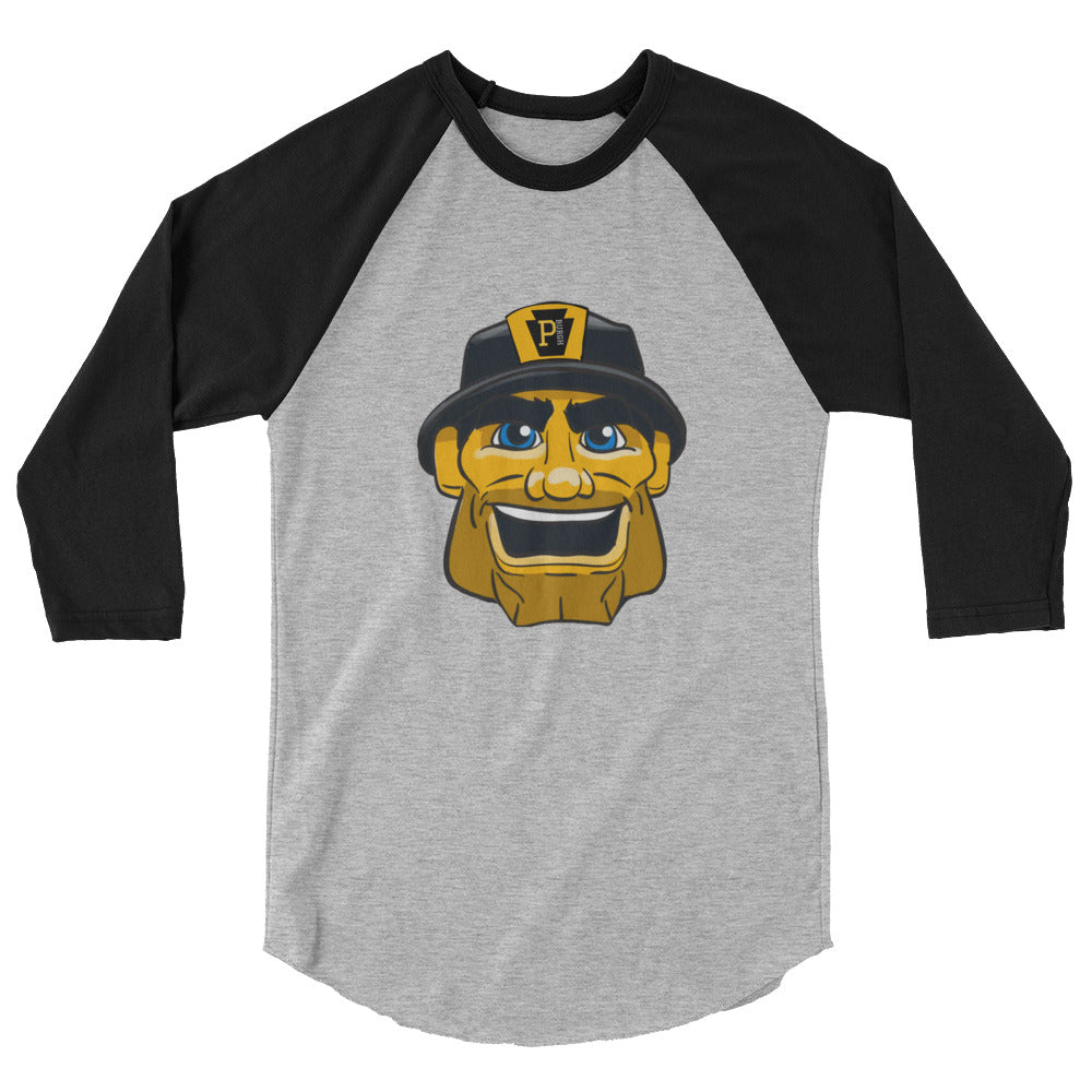 P-BURGH STEEL 3/4 sleeve raglan shirt