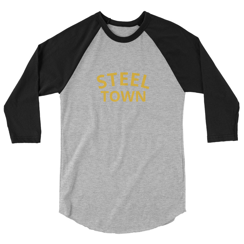 STEEL TOWN LOGO 3/4 sleeve raglan shirt