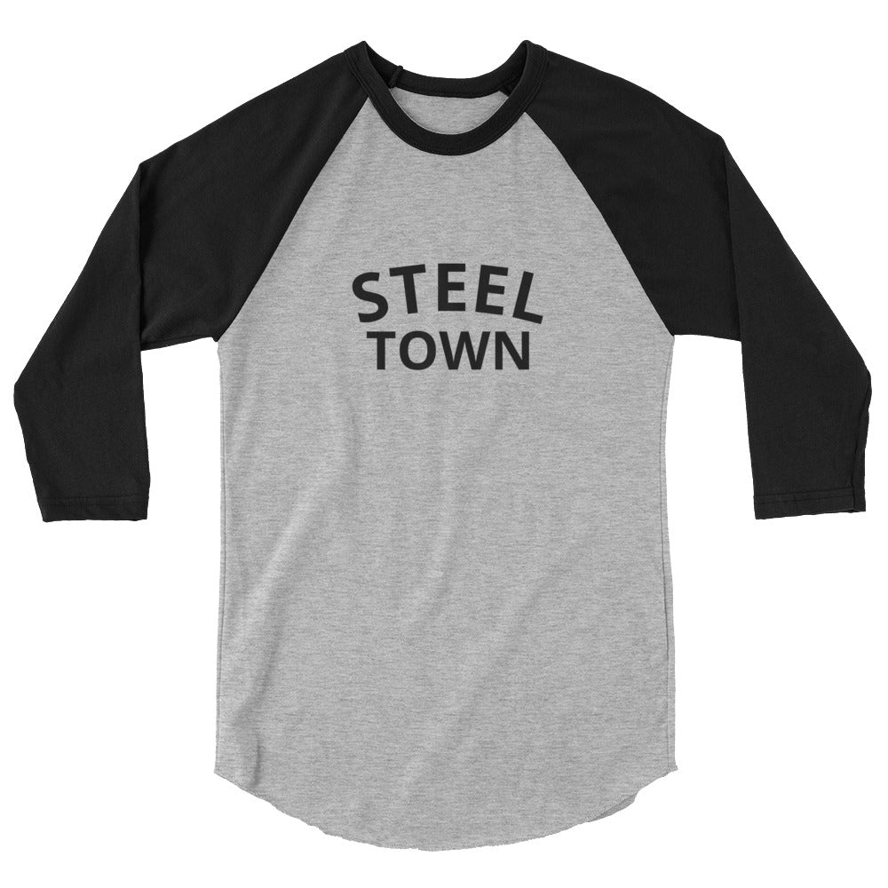 STEEL TOWN Logo 3/4 sleeve raglan shirt