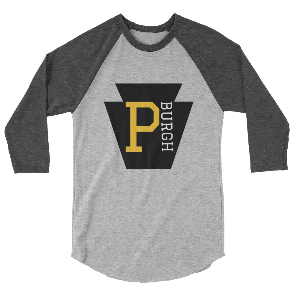 P-BURGH KEYSTONE 3/4 sleeve raglan shirt