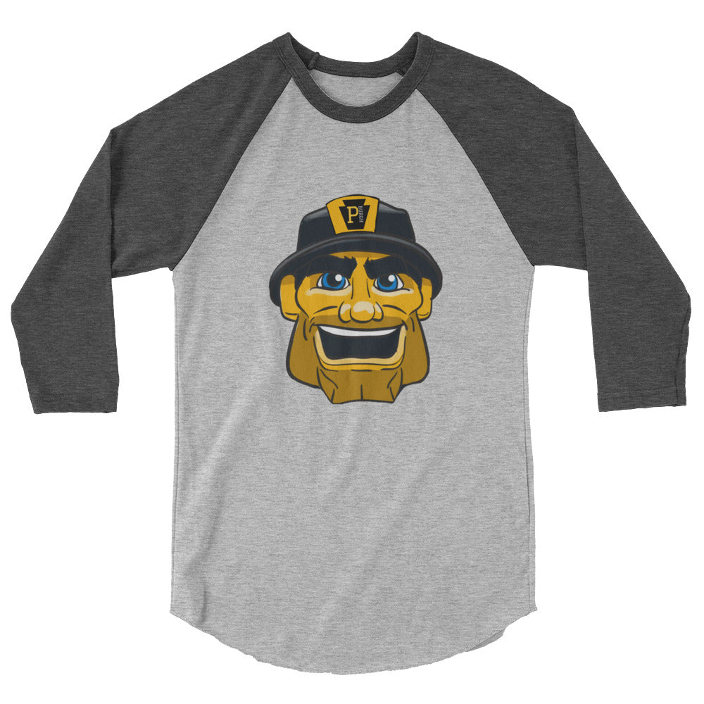 P-BURGH STEEL 3/4 sleeve raglan shirt