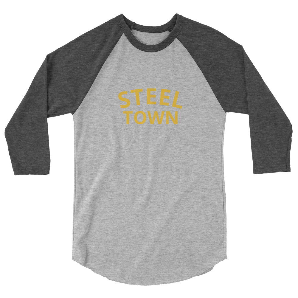 STEEL TOWN LOGO 3/4 sleeve raglan shirt