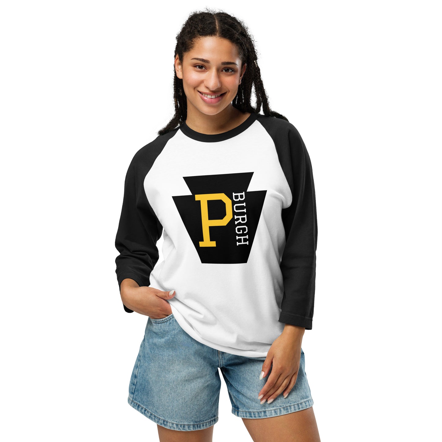 P-BURGH KEYSTONE 3/4 sleeve raglan shirt