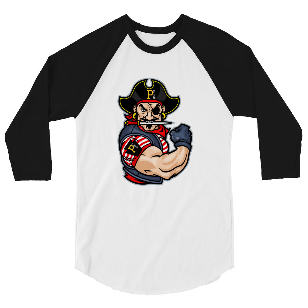 P-BURGH PIRATE 3/4 sleeve raglan shirt