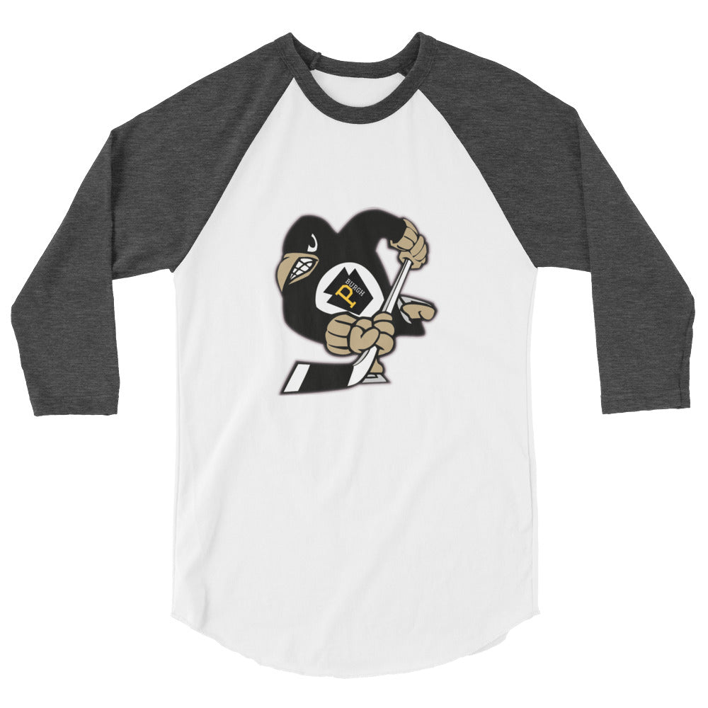 P-BURGH HOCKEY 3/4 sleeve raglan shirt