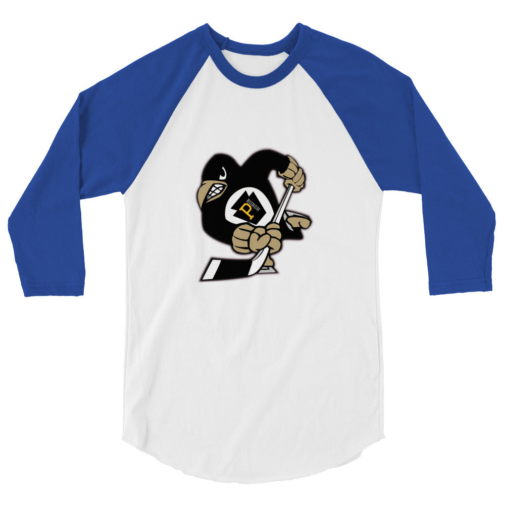 P-BURGH HOCKEY 3/4 sleeve raglan shirt