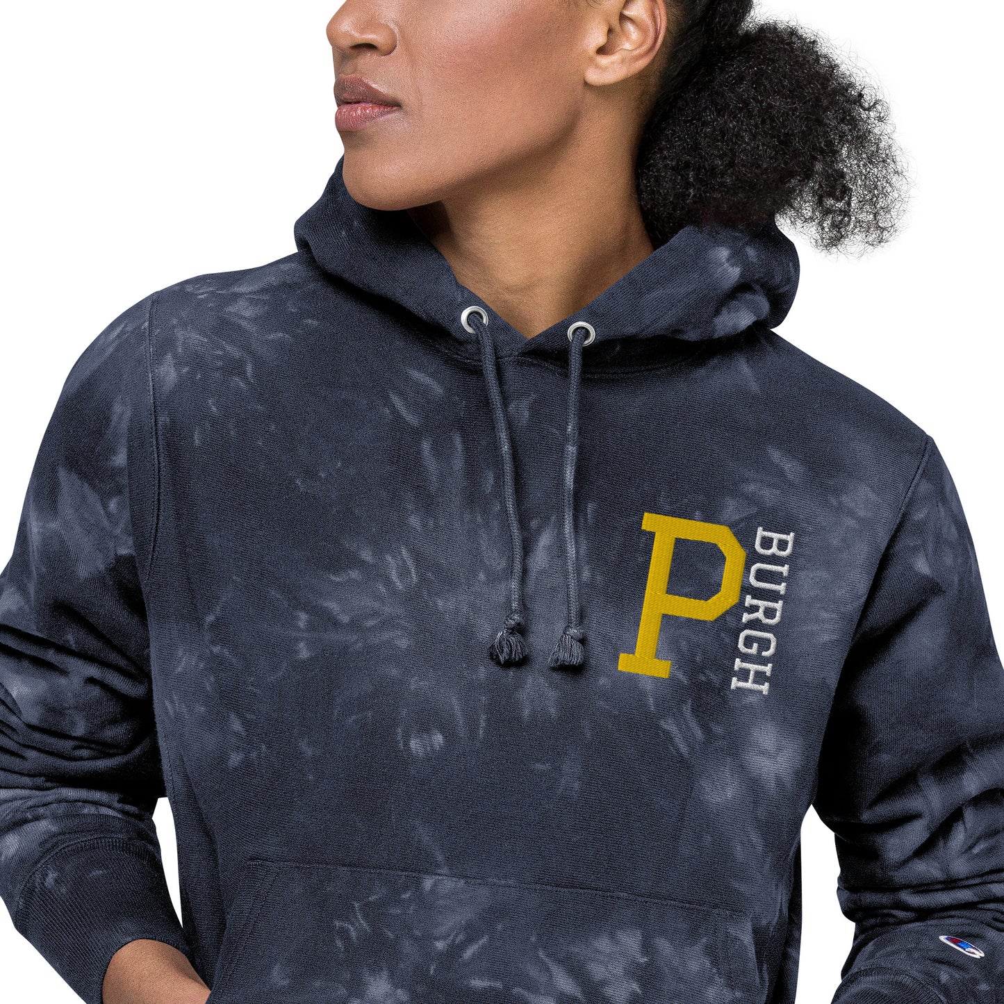 P-BURGH Brand Unisex Champion tie-dye hoodie