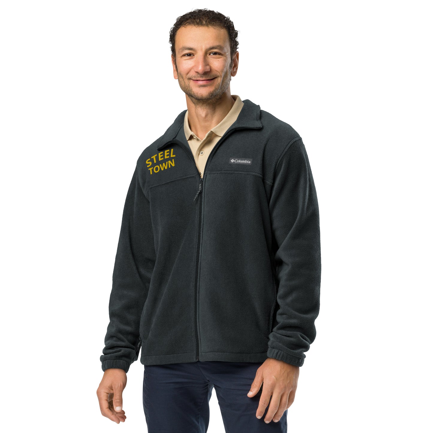 STEEL TOWN Logo Unisex Columbia fleece jacket