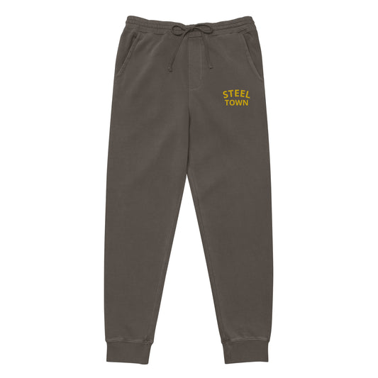 STEEL TOWN Logo Unisex pigment-dyed sweatpants