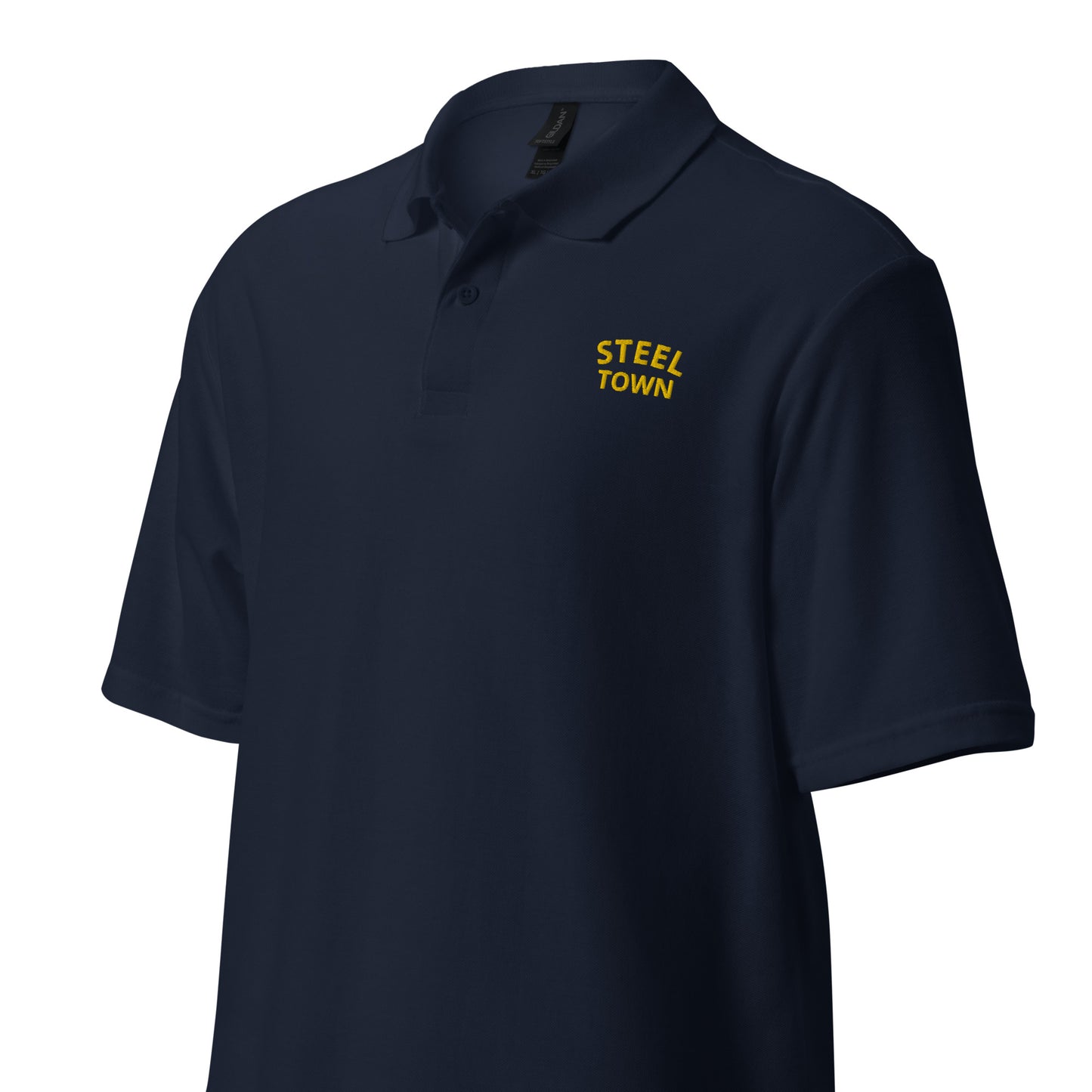 STEEL TOWN Logo Unisex pique polo shirt