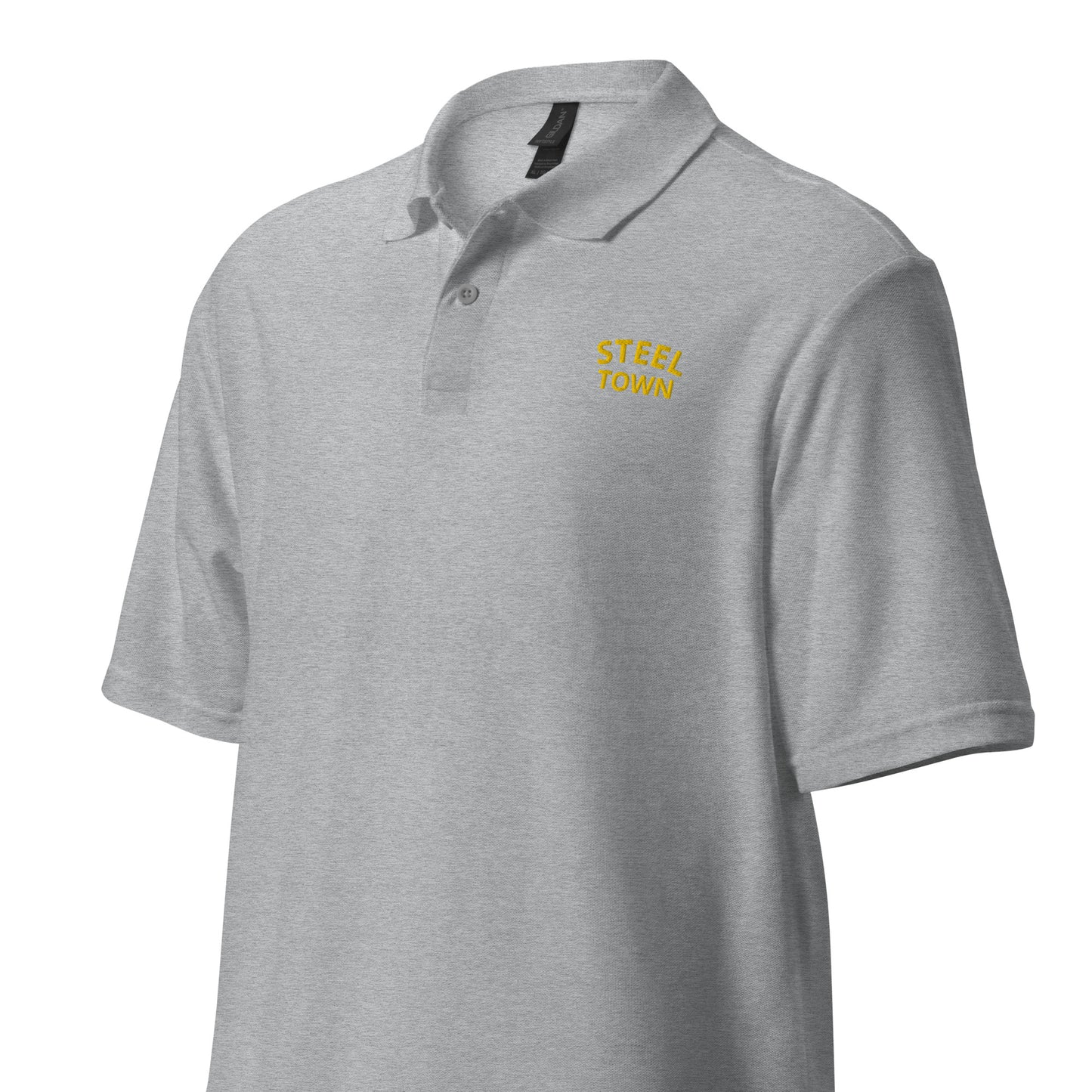 STEEL TOWN Logo Unisex pique polo shirt