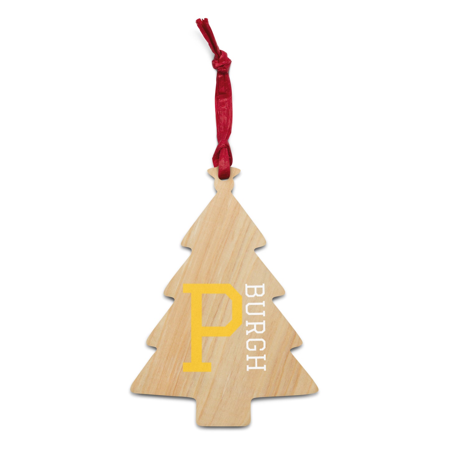 P-BURGH Brand Wooden Christmas Tree Ornaments